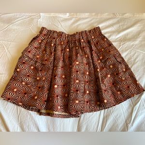 Free People Sun-Print Skirt